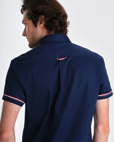  BEVERLY HILLS POLO CLUB - Áo sơ mi nam cổ bẻ tay ngắn trẻ trung 