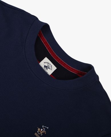  BEVERLY HILLS POLO CLUB - Áo thun nam cổ tròn tay dài thời trang 