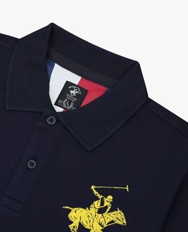  BEVERLY HILLS POLO CLUB - Áo polo nam cổ bẻ tay ngắn thời trang 