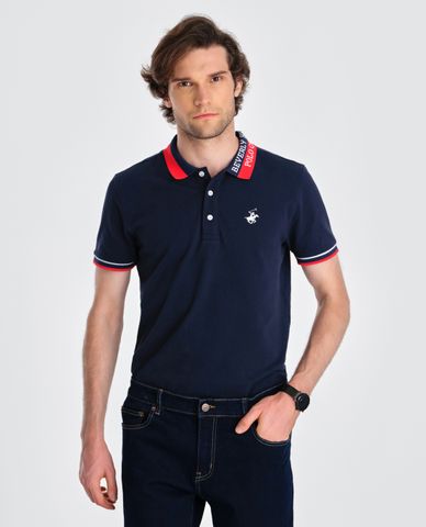  BEVERLY HILLS POLO CLUB - Áo polo nam cổ bẻ tay ngắn thời trang 