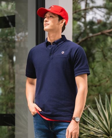  BEVERLY HILLS POLO CLUB - Áo polo nam cổ bẻ tay ngắn thời trang 