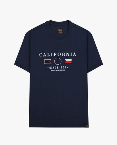  BEVERLY HILLS POLO CLUB - Áo thun nam cổ tròn tay ngắn trẻ trung 