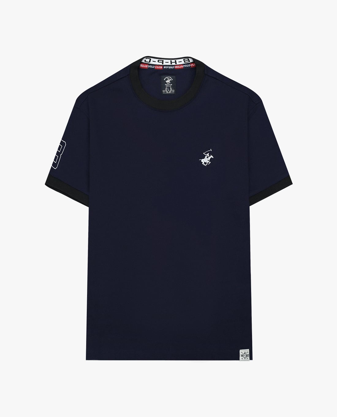 BEVERLY HILLS POLO CLUB - Áo thun nam cổ tròn tay ngắn trẻ trung