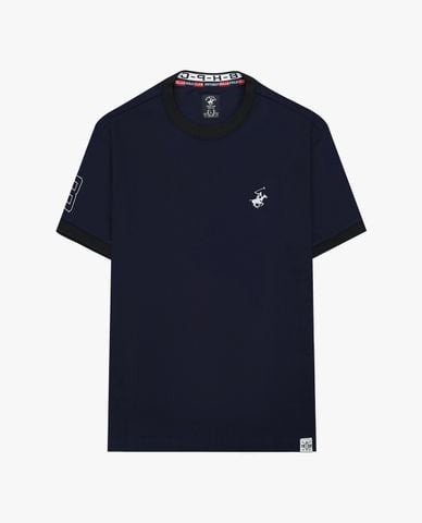  BEVERLY HILLS POLO CLUB - Áo thun nam cổ tròn tay ngắn trẻ trung 