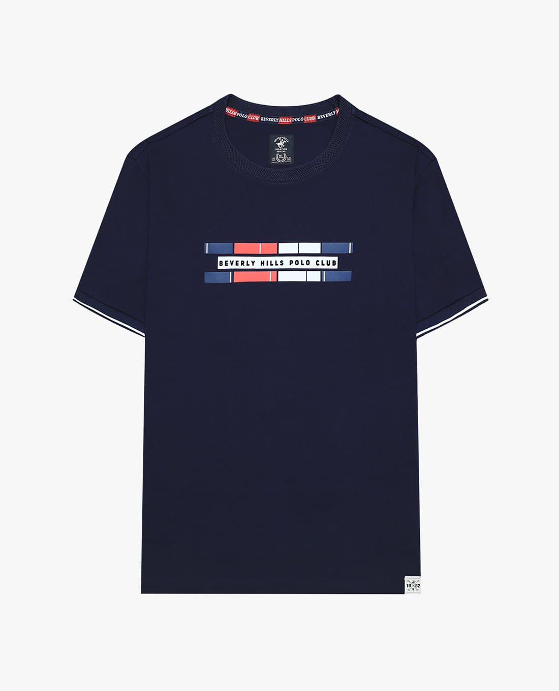 BEVERLY HILLS POLO CLUB - Áo thun nam cổ tròn tay ngắn trẻ trung