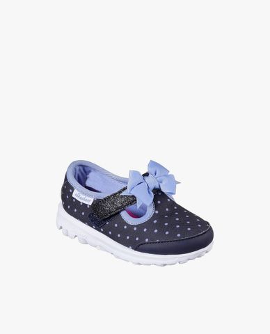  SKECHERS - Giày slip on bé gái GoWalk Dotty Dazzle 