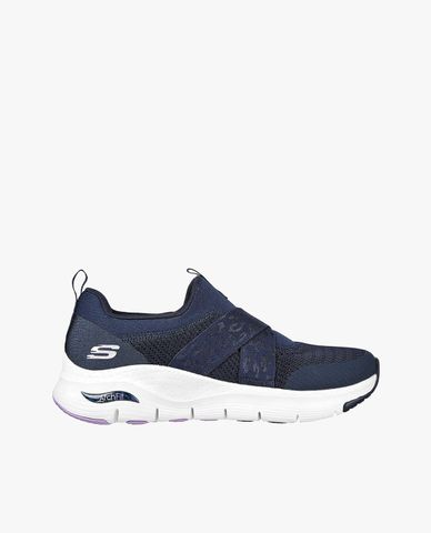  SKECHERS - Giày sneakers nữ cổ thấp Arch Fit 
