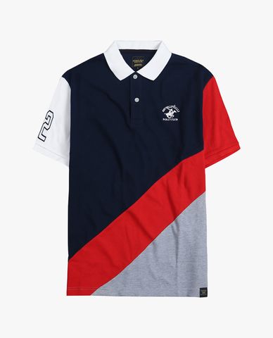  BEVERLY HILLS POLO CLUB - Áo polo nam cổ bẻ tay ngắn thời trang 