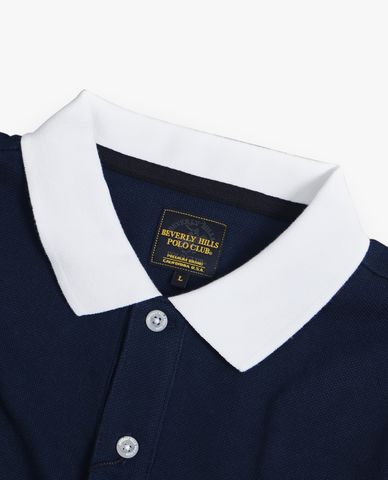  BEVERLY HILLS POLO CLUB - Áo polo nam cổ bẻ tay ngắn thời trang 