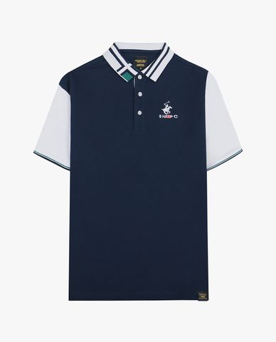  BEVERLY HILLS POLO CLUB - Áo polo nam cổ bẻ tay ngắn thời trang 