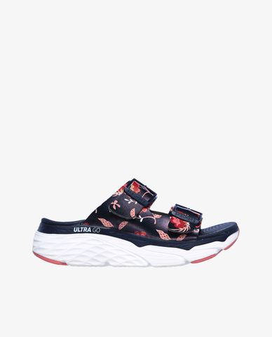  SKECHERS - Dép nữ quai ngang Max Cushioning Wild Flower 