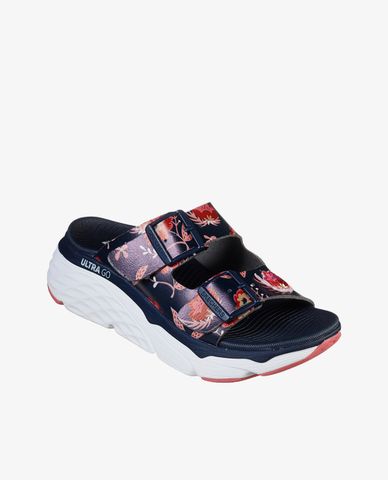  SKECHERS - Dép nữ quai ngang Max Cushioning Wild Flower 
