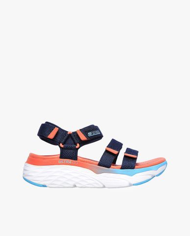  SKECHERS - Giày sandal nữ đế cao phối quai ngang Max Cushioning Slay 