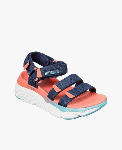  SKECHERS - Giày sandal nữ đế cao phối quai ngang Max Cushioning Slay 