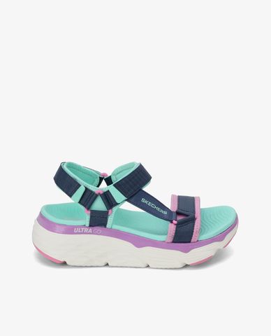 SKECHERS - Giày sandal nữ quai ngang Max Cushioning Swag 