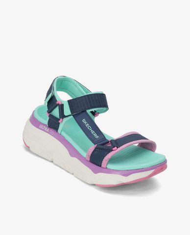  SKECHERS - Giày sandal nữ quai ngang Max Cushioning Swag 