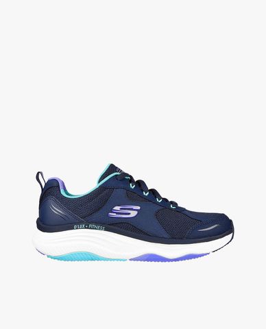  SKECHERS - Giày sneakers nữ cổ thấp thắt dây DLux Fitness 