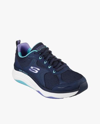  SKECHERS - Giày sneakers nữ cổ thấp thắt dây DLux Fitness 