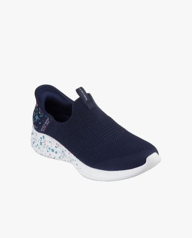  SKECHERS - Giày slip on nữ hoạ tiết hoa nhí Sport Ultra Flex 3.0 