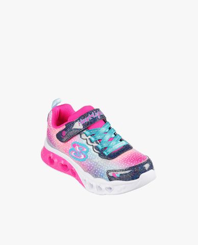  SKECHERS - Giày sneakers bé gái cổ thấp Flutter Heart Lights Simply Love 