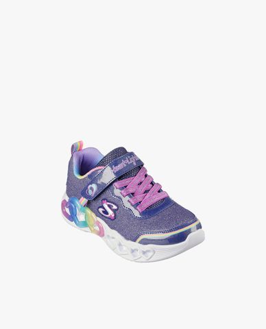  SKECHERS - Giày sneakers bé gái cổ thấp Infinite Heart Lights 