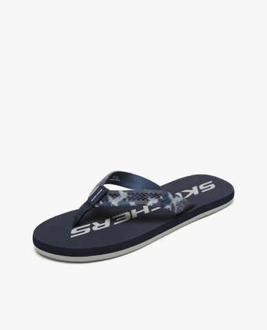  SKECHERS - Dép nam quai kẹp phối họa tiết camo 