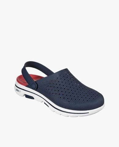  SKECHERS - Giày đế bệt nam mũi tròn phối quai Hillcrest 