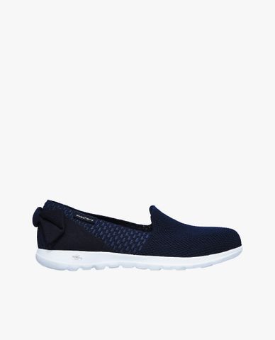  SKECHERS - Giày slip on nữ phối nơ Go Walk Lite 