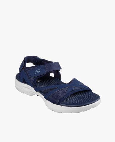  SKECHERS - Giày sandals nữ đế thấp quai ngang Gowalk 6 