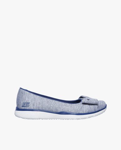  SKECHERS - Giày slip on nữ đính nơ Microburst 