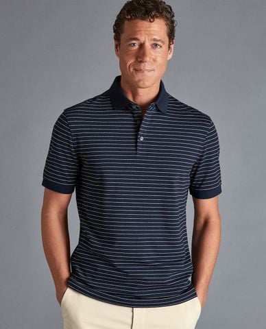  CHARLES TYRWHITT - Áo polo nam cổ bẻ tay ngắn Tyrwhitt Pique 