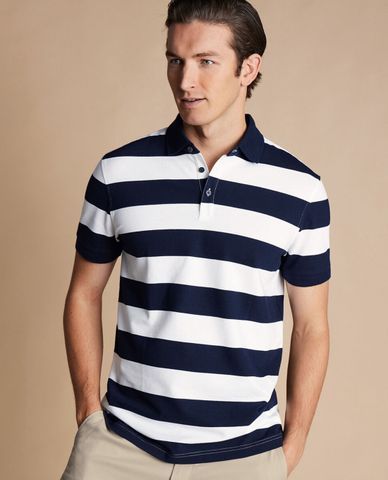  CHARLES TYRWHITT - Áo polo nam cổ bẻ tay ngắn Tyrwhitt Pique 