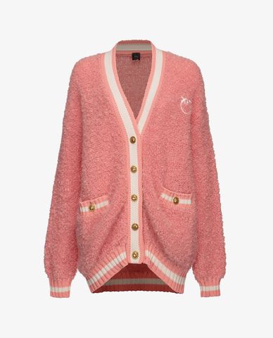  PINKO - Áo khoác cardigan nữ phom suông dài Cuban 