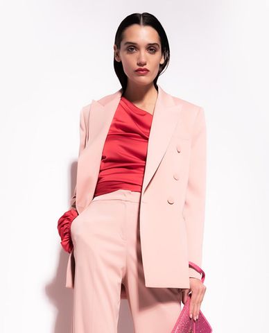  PINKO - Áo blazer nữ tay dài phối nút Elega 