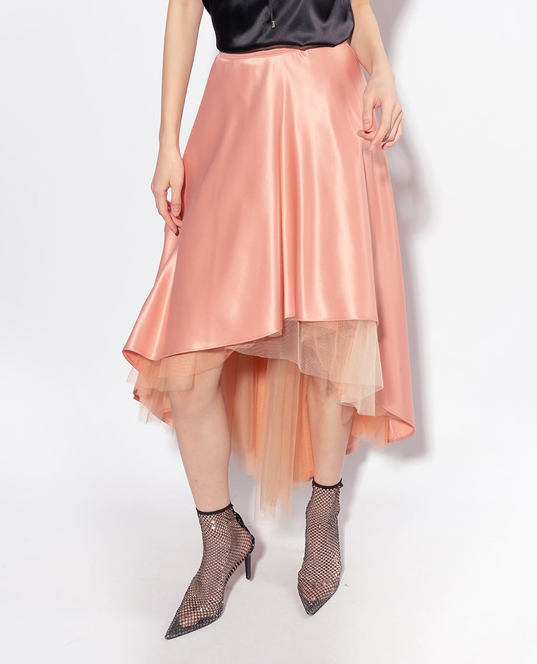 PINKO - Chân váy xếp li midi phom suông Gastre