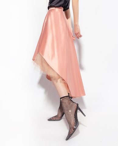  PINKO - Chân váy xếp li midi phom suông Gastre 