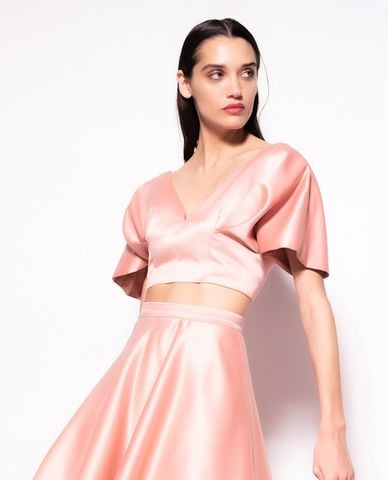  PINKO - Áo croptop nữ tay ngắn Temperly 