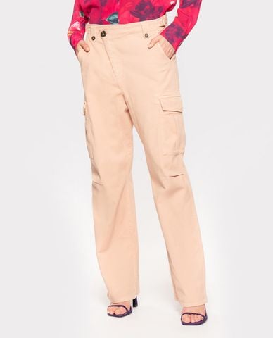  PINKO - Quần nữ ống đứng họa tiết hoa Cordata 