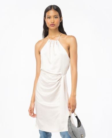  PINKO - Đầm sát nách mini cổ yếm Reotrone 