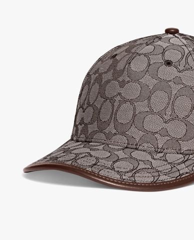  COACH - Nón bóng chày nữ Signature Jacquard 