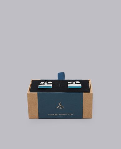  CHARLES TYRWHITT - Khuy măng sét nam Bar Enamel Cufflink 