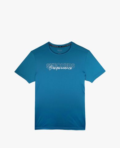  SKECHERS - Áo thun thể thao nam cổ tròn tay ngắn Performance 