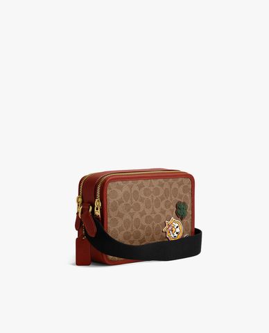  COACH - Túi đeo chéo nam chữ nhật Charter Signature 24 