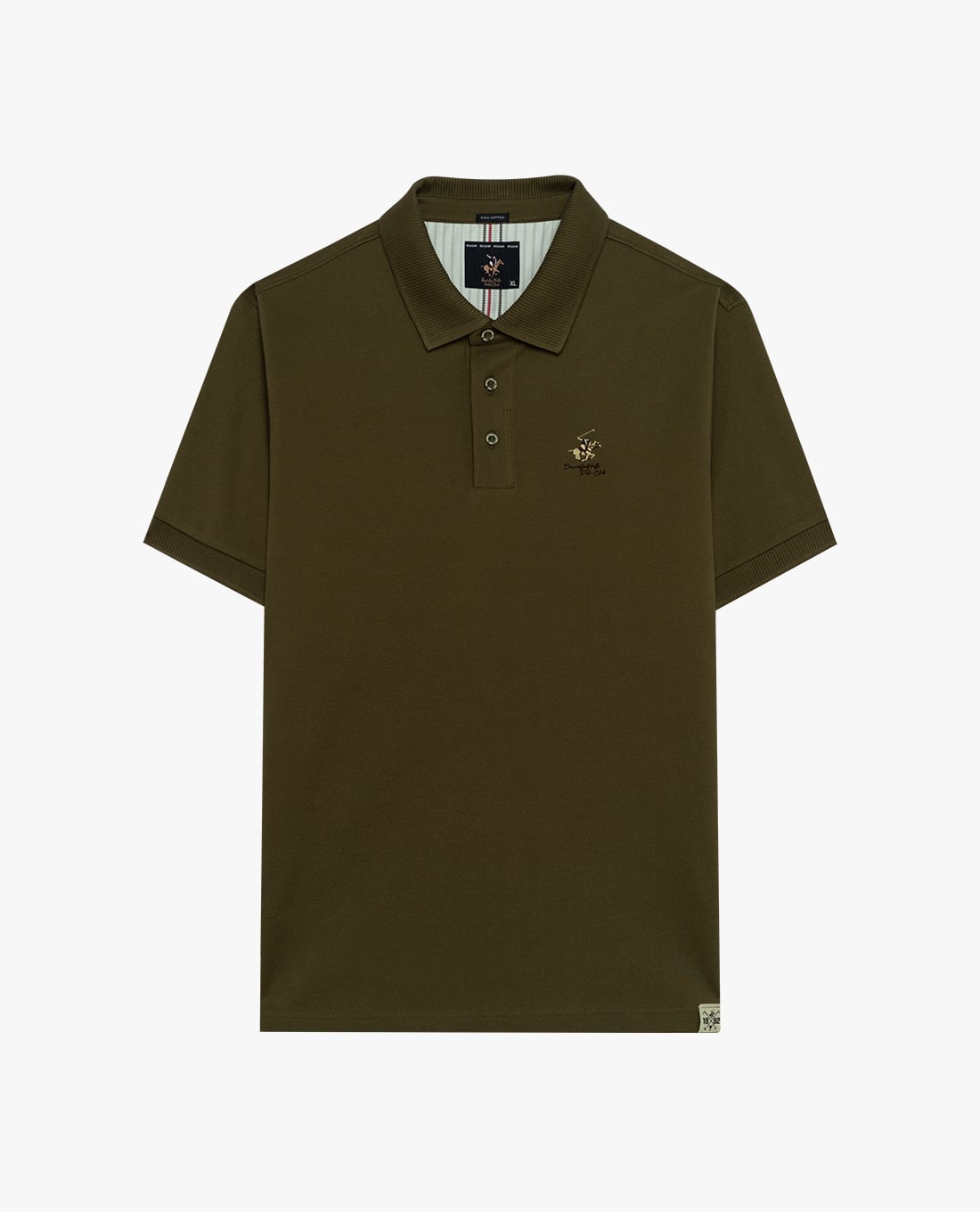 BEVERLY HILLS POLO CLUB - Áo polo nam cổ bẻ tay ngắn phối logo