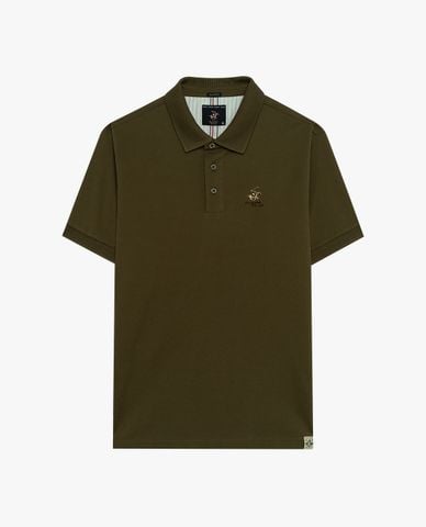  BEVERLY HILLS POLO CLUB - Áo polo nam cổ bẻ tay ngắn phối logo 