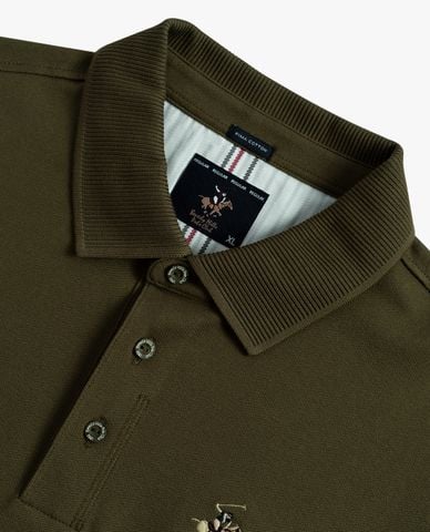  BEVERLY HILLS POLO CLUB - Áo polo nam cổ bẻ tay ngắn phối logo 