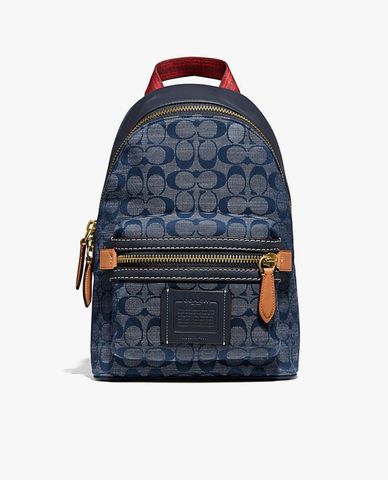  COACH - Balo nam chữ nhật Academy In Signature Chambray 