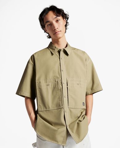  CONVERSE - Áo sơ mi nam tay ngắn Wordmark Utility 