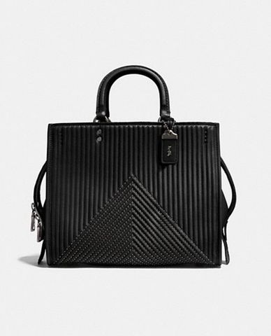  COACH - Túi xách nữ phối vân đối xứng Rogue 