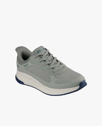  SKECHERS - Giày slip on nam BOBS Sport Squad Chaos 4 